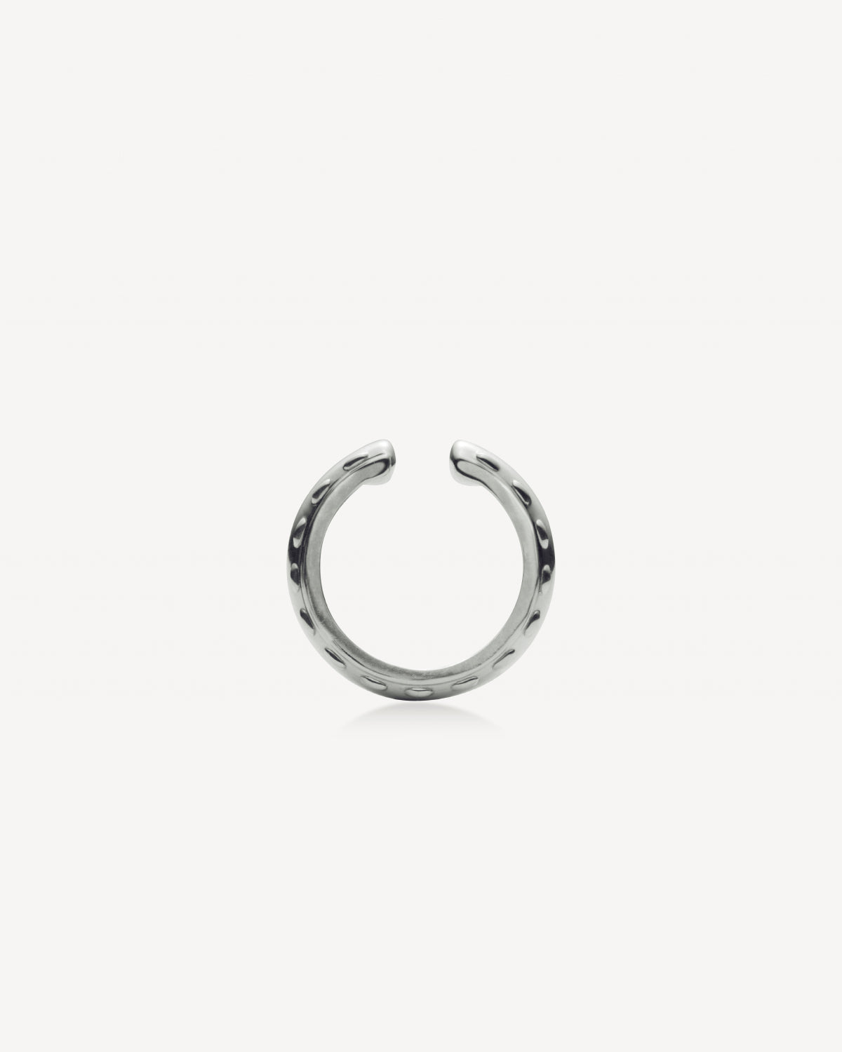 Cord Ear Cuff, Silver