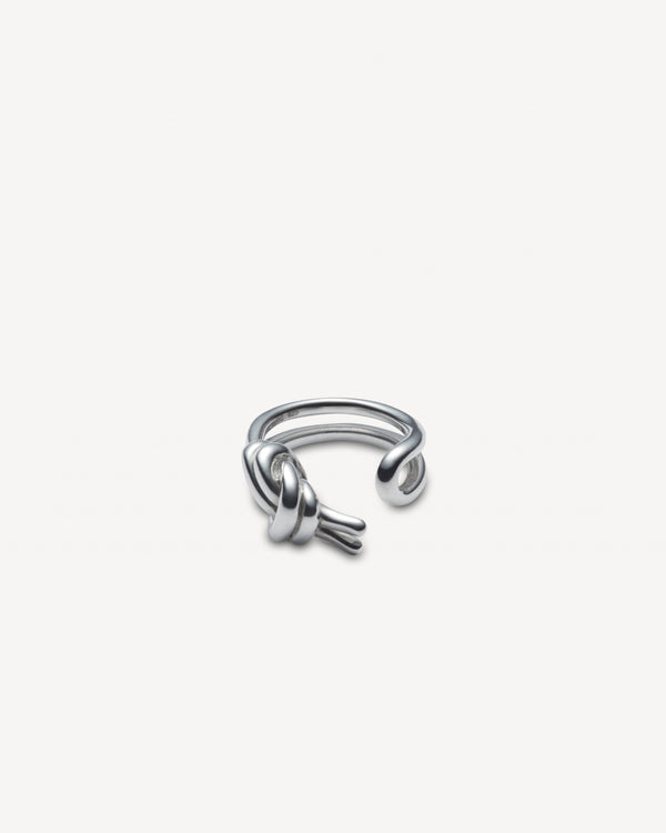 Knot Pinky Ring, Silver