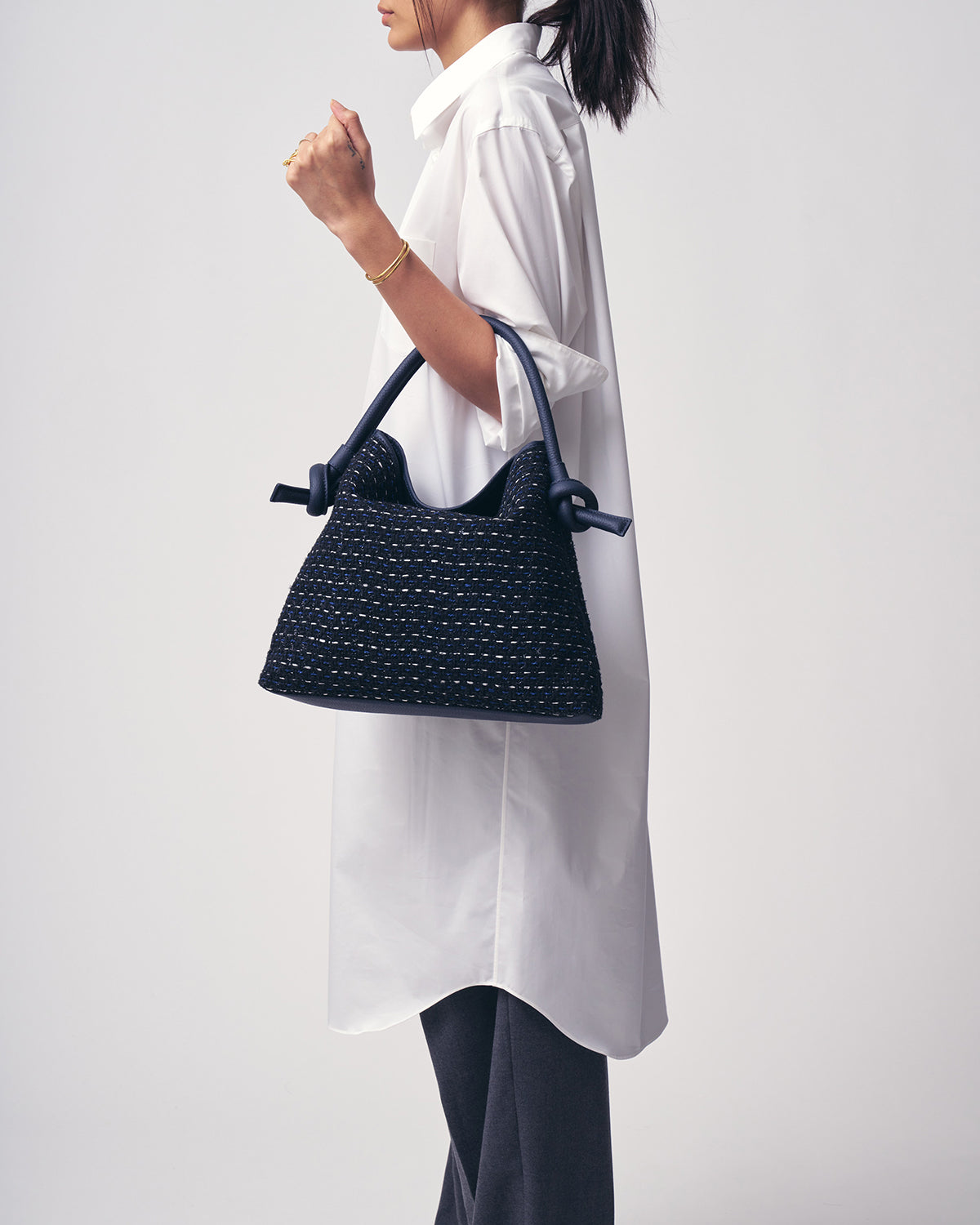 COTY MINI TWEED, ブラック