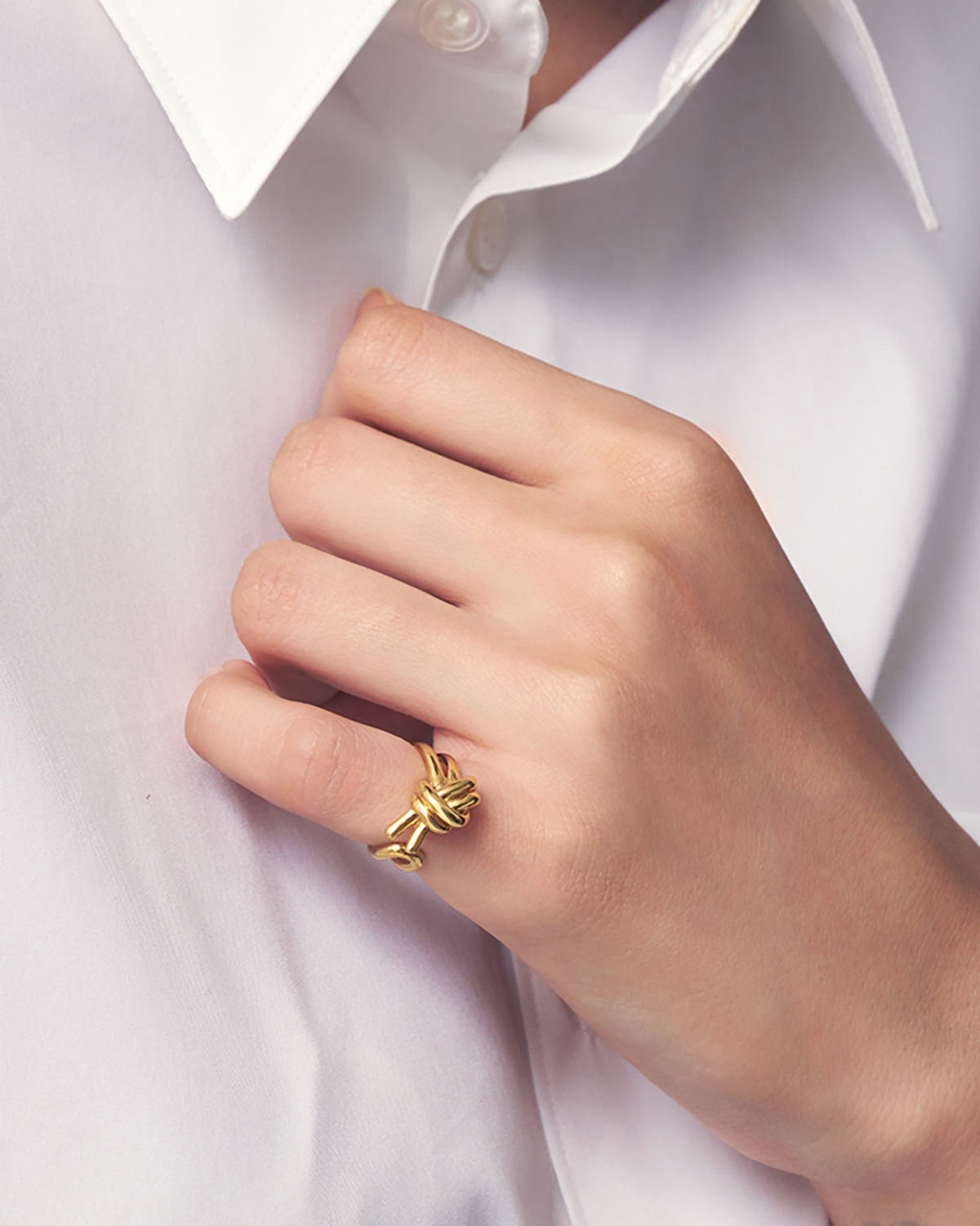 Knot Pinky Ring, ゴールド