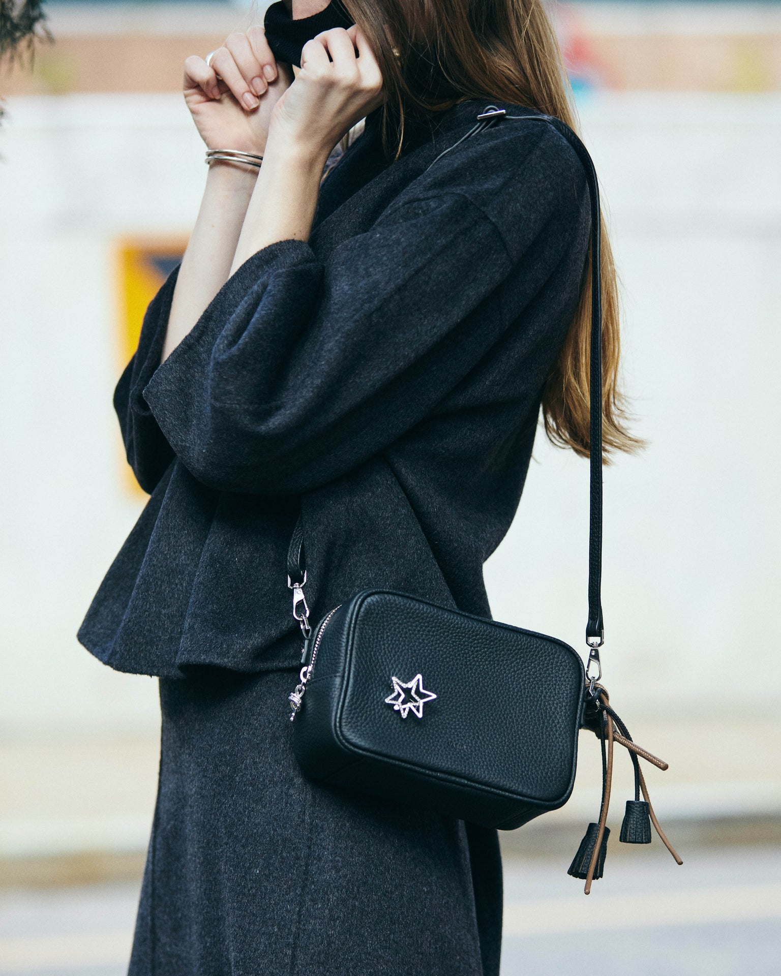 ANYWAY – BROOCH, Black