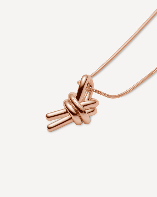Knot Necklace, Rose gold