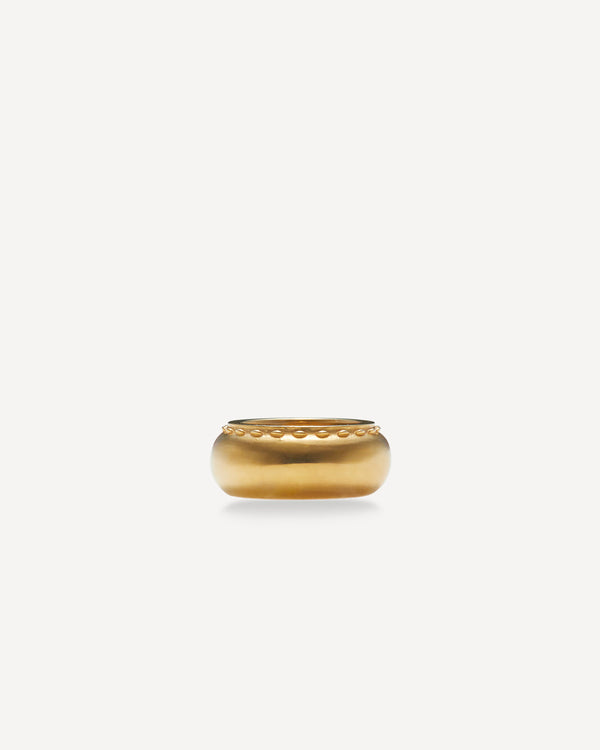 Cord Wide Ring, Gold