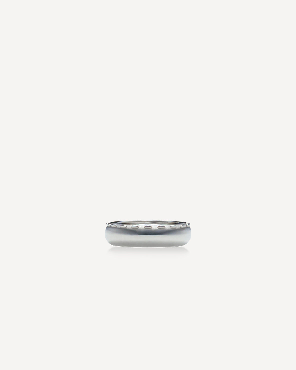 Cord Narrow Ring, Silver