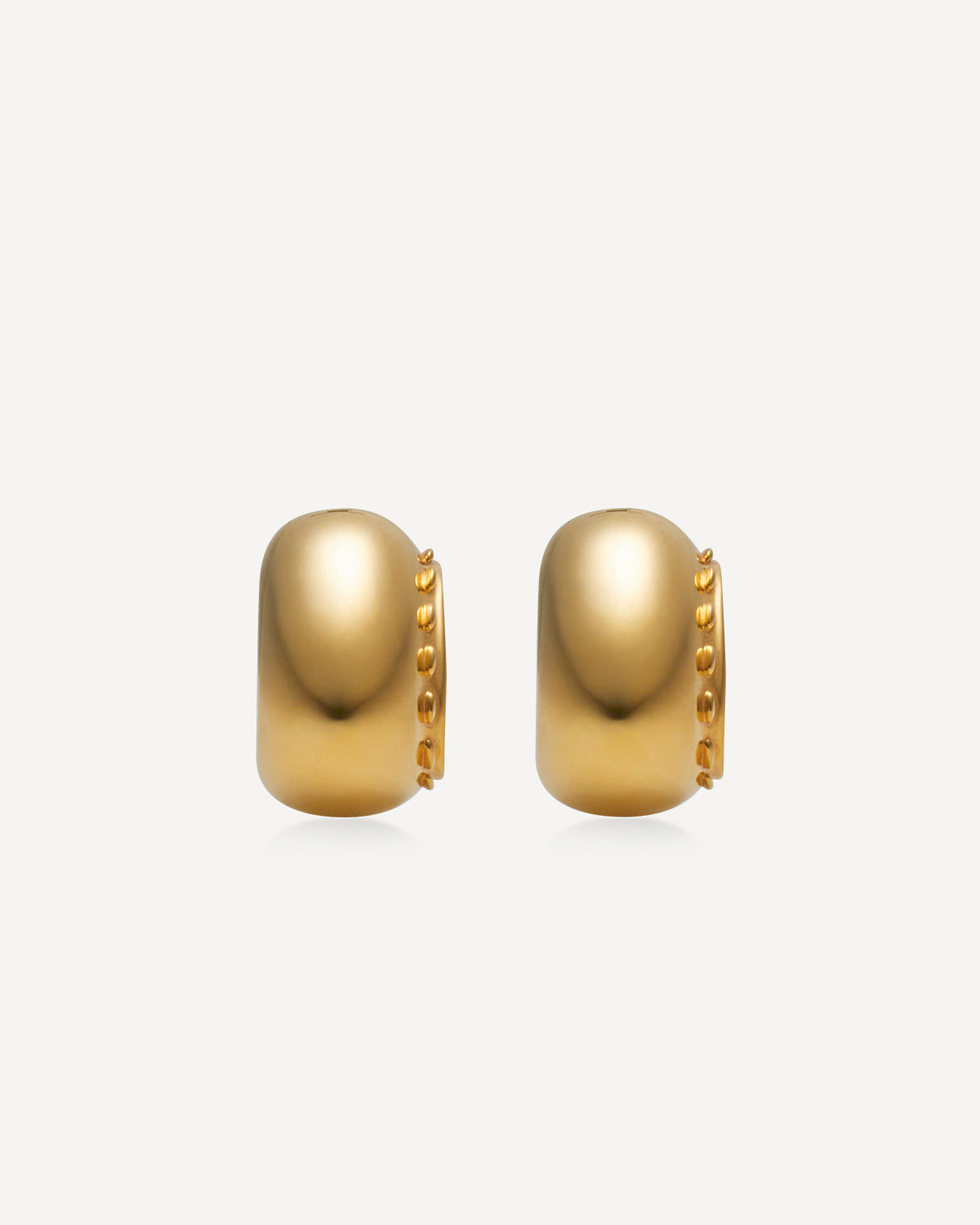 Cord Wide Drop Earrings, Gold