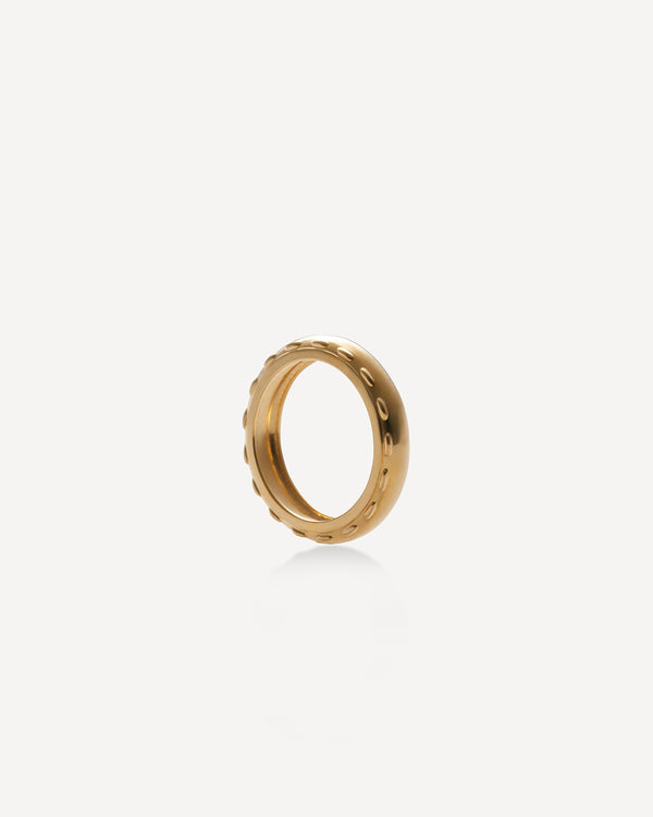 Cord Pinky Ring, Gold