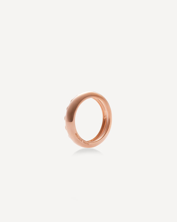 Cord Pinky Ring, Rose gold