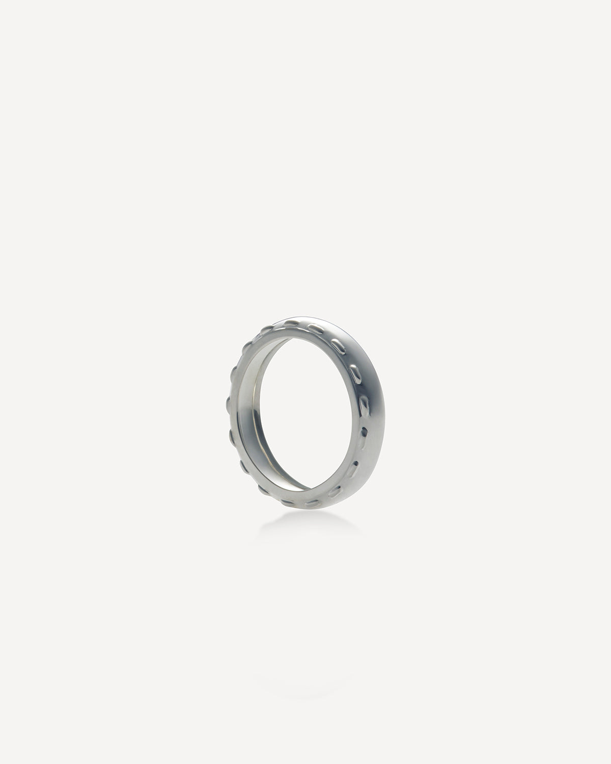 Cord Pinky Ring, Silver