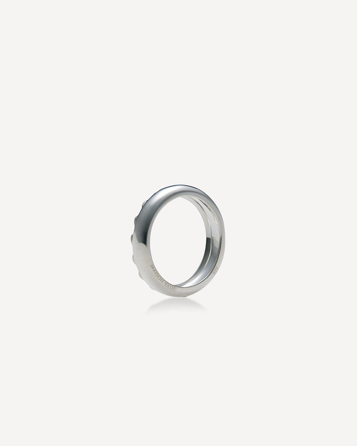 Cord Pinky Ring, Silver
