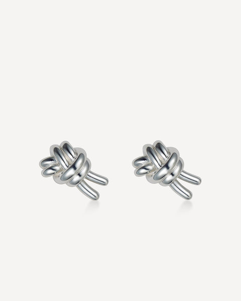 VASIC(ヴァジック)ピアス シルバー ゴールド Cord Narrow Hoop Earrings, シルバー – VASIC ヴァジック日本